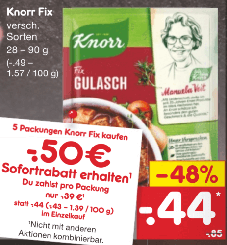 5 Beutel Knorr Fix