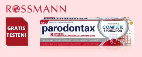 Parodontax Zahncreme gratis testen