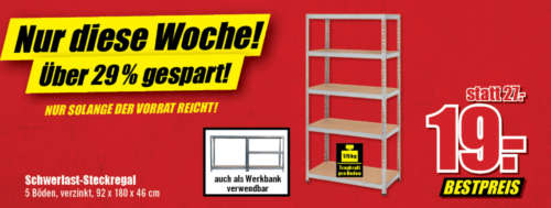 Schwerlastregal für 19 Euro