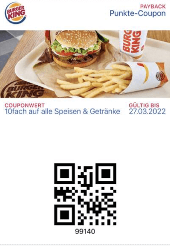 Mehrfach Payback-Punkte bei Burger-King