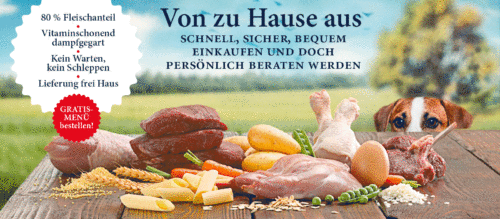 Kostenloses Hundefutter-Menü für deinen