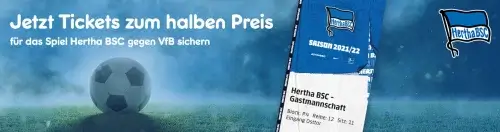 Hertha-BSC-Tickets zum halben Preis
