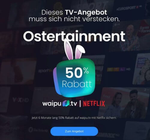 waipu.tv Angebot 6 Monate