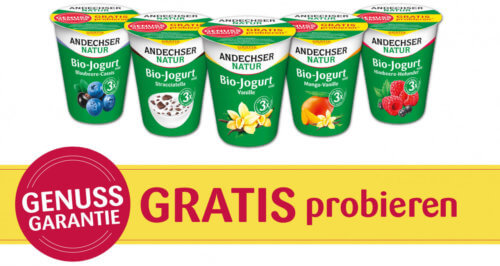 Andechser Natur-Bio-Joghurt gratis testen